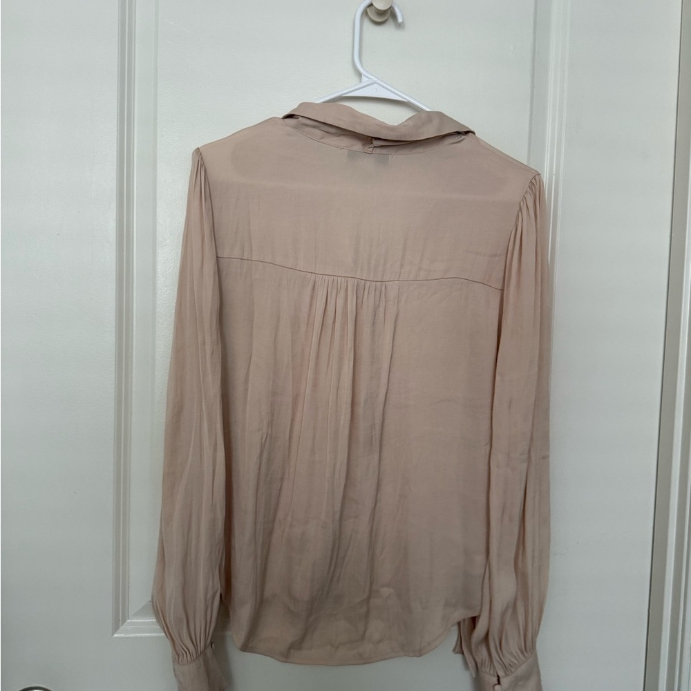 Forever 21 Beige Button-Down Blouse - image 3